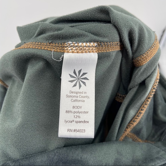 Athleta Army Green Tie Dye Chaturanga Leggings - Picture 6 of 7